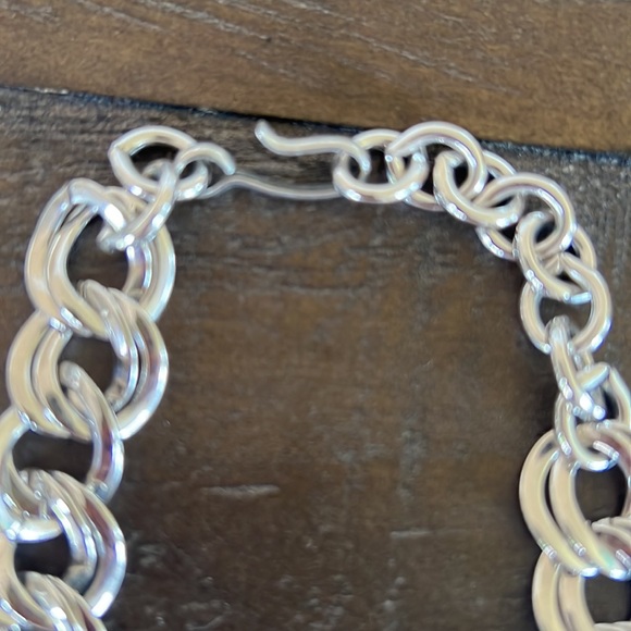 Curve Link Sterling Silver Necklaces - Picture 4 of 5